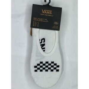 VANS WHITE  SUPER NO-SHOW 3-PACK SOCKS  WOMEN'S 6.5-10  NEW